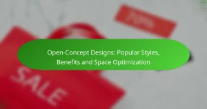 Designs à concept ouvert : Styles populaires, avantages et optimisation de l’espace